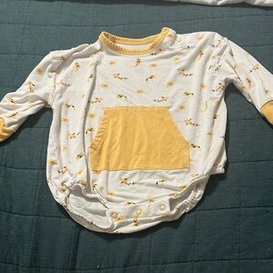 Charming Kids Long Sleeve Shirt with Yellow Accents
